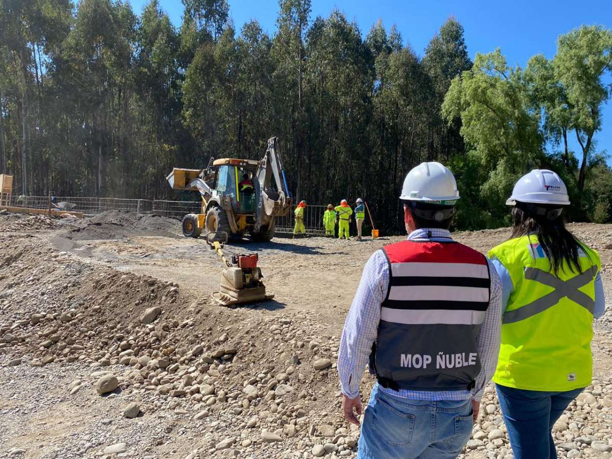 Obras de puentes Trabuncura y Pitio de San Fabian presentan un 76 por ciento de avance