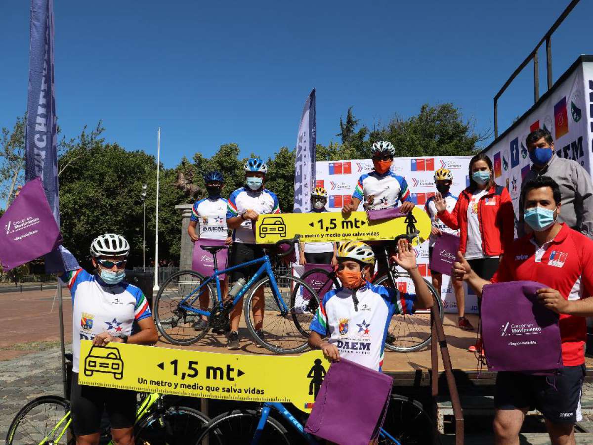 Ciclistas de Chillán Viejo piden que automovilistas respeten distancia al adelantar 