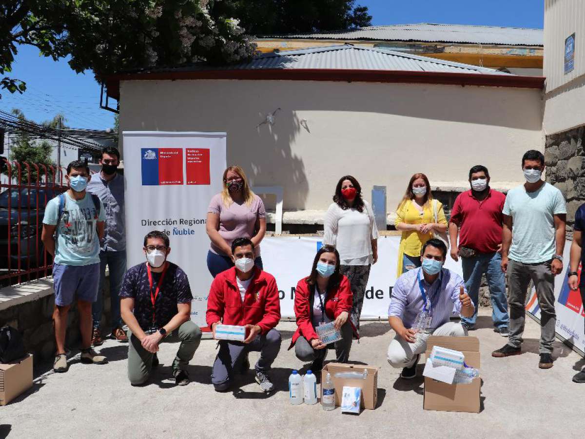 Mindep entrega kits de prevención Covid-19 a talleres deportivos de diez comunas de Ñuble