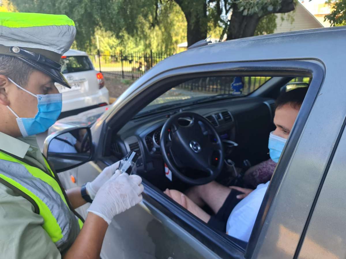 Carabineros y Senda: Controles Tolerancia Cero detectaron alcohol y drogas en la conducción