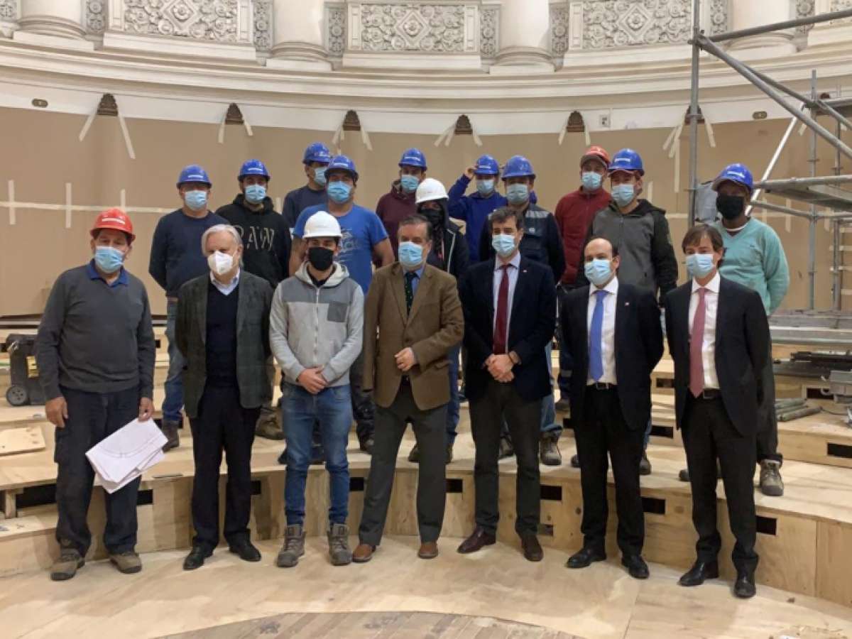 Inspeccionan avance de obras para Convención Constitucional