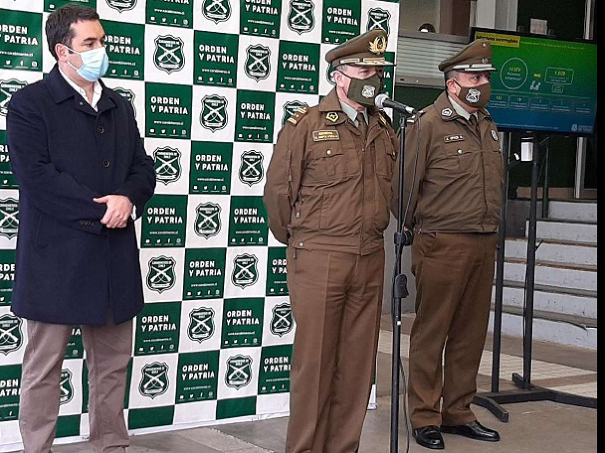 Balance semanal delictual: Carabineros detuvo en promedio a 19,8 personas por día y registró 414 infractores de Ley