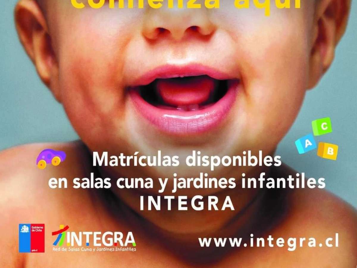 Jardines Infantiles Integra de Chillán cuentan con cupos de matrícula disponible