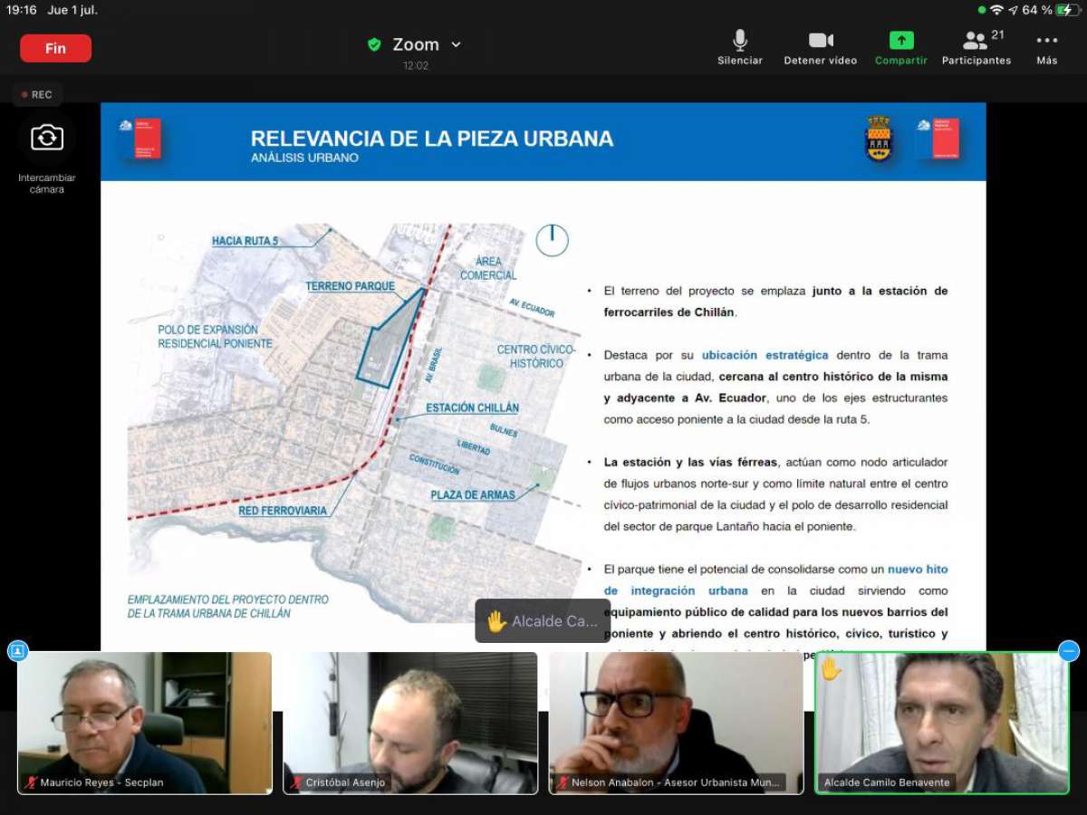 Nuevas autoridades comunales se interiorizaron del Proyecto de Parque Ultraestación