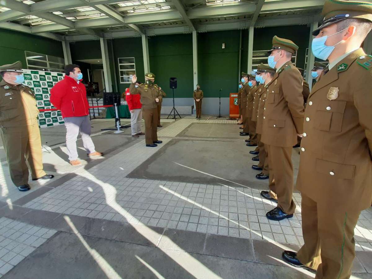 Carabineros dio la bienvenida a los 18 nuevos funcionarios que se suman a la dotación de Ñuble