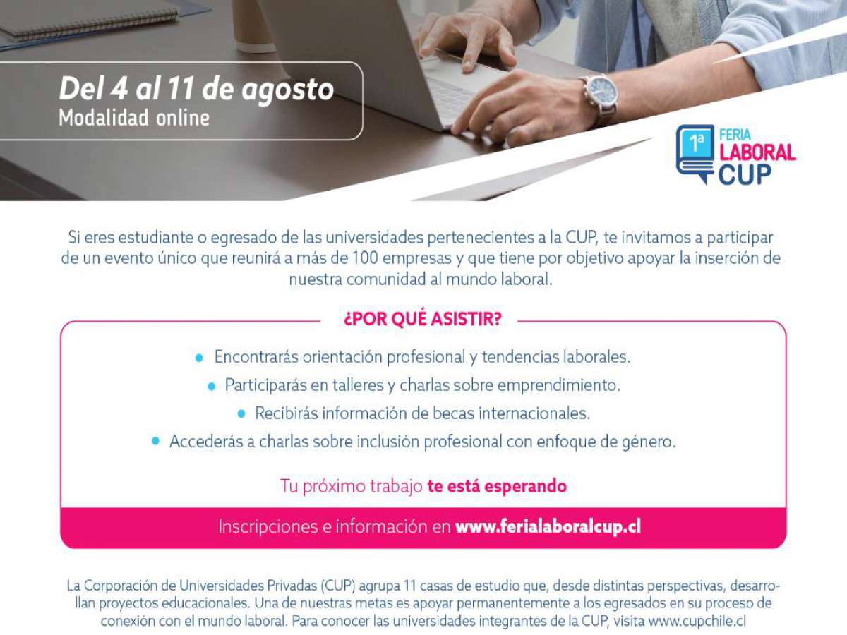 La Corporación de Universidades Privadas (CUP) realiza su primera feria laboral