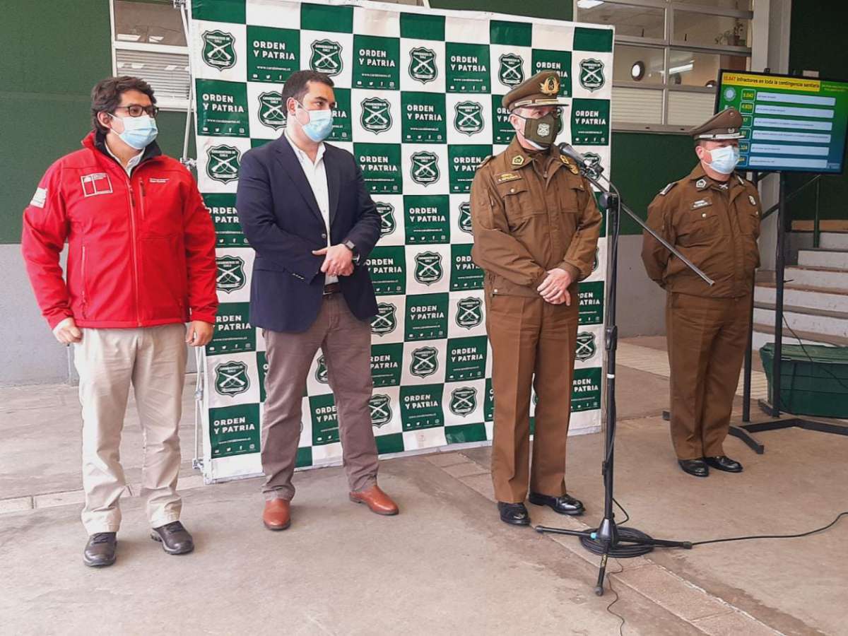 Balance semanal delictual: Carabineros detuvo en promedio a 23,8 personas diariamente y efectuó 414 procedimientos en 7 días