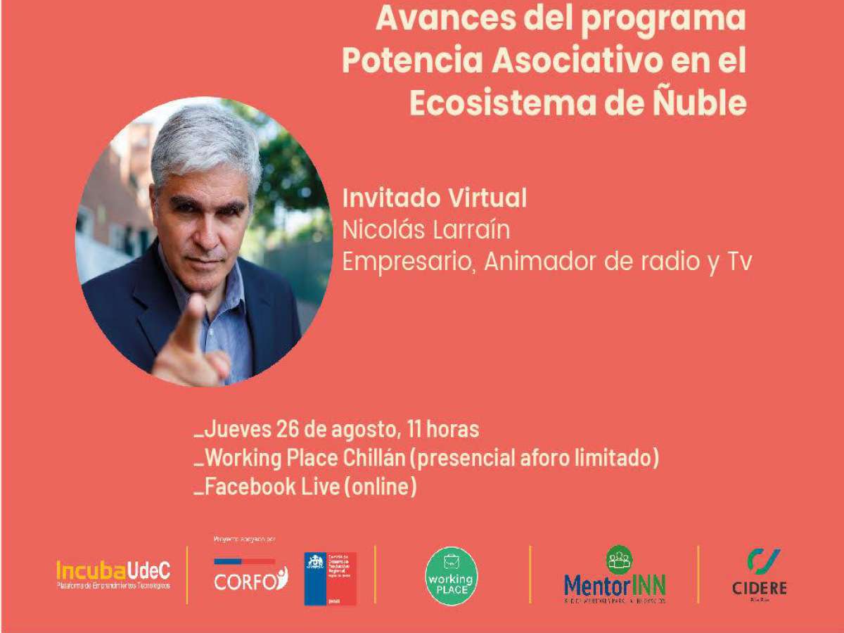 Ecosistema emprendedor de Ñuble se reunirá en el evento de cierre del programa ‘Potencia Asociativo’