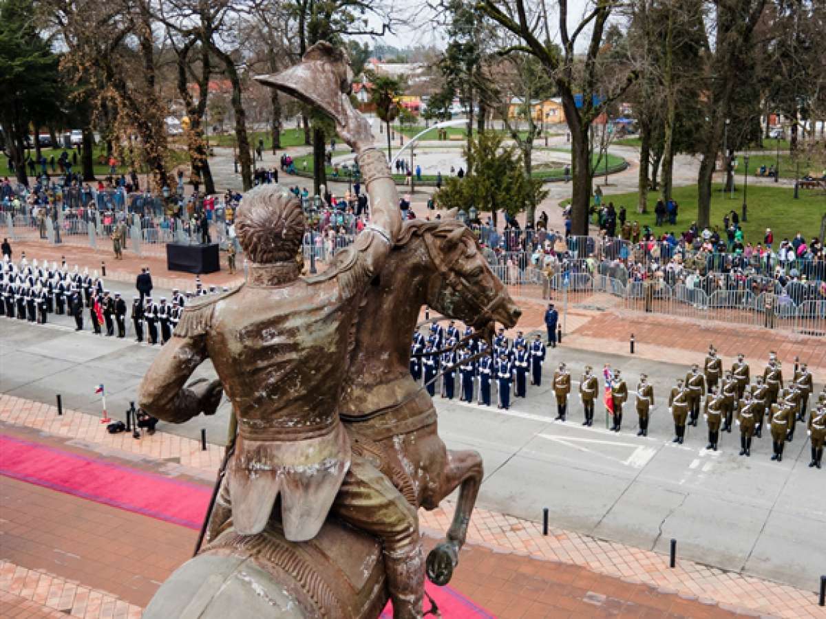 Este viernes se desarrolló en Chillán Viejo ceremonia conmemorativa de un nuevo aniversario del natalicio del Padre de la Patria