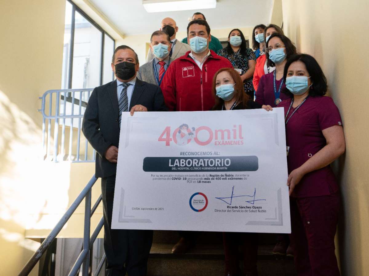 Más de 400 mil exámenes de PCR ha procesado el laboratorio del Hospital Clínico Herminda Martín 
