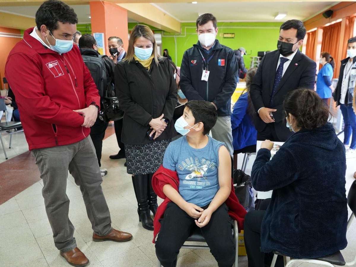 Ñuble inicia vacunación escolar contra el Covid-19 con el mejor avance del país