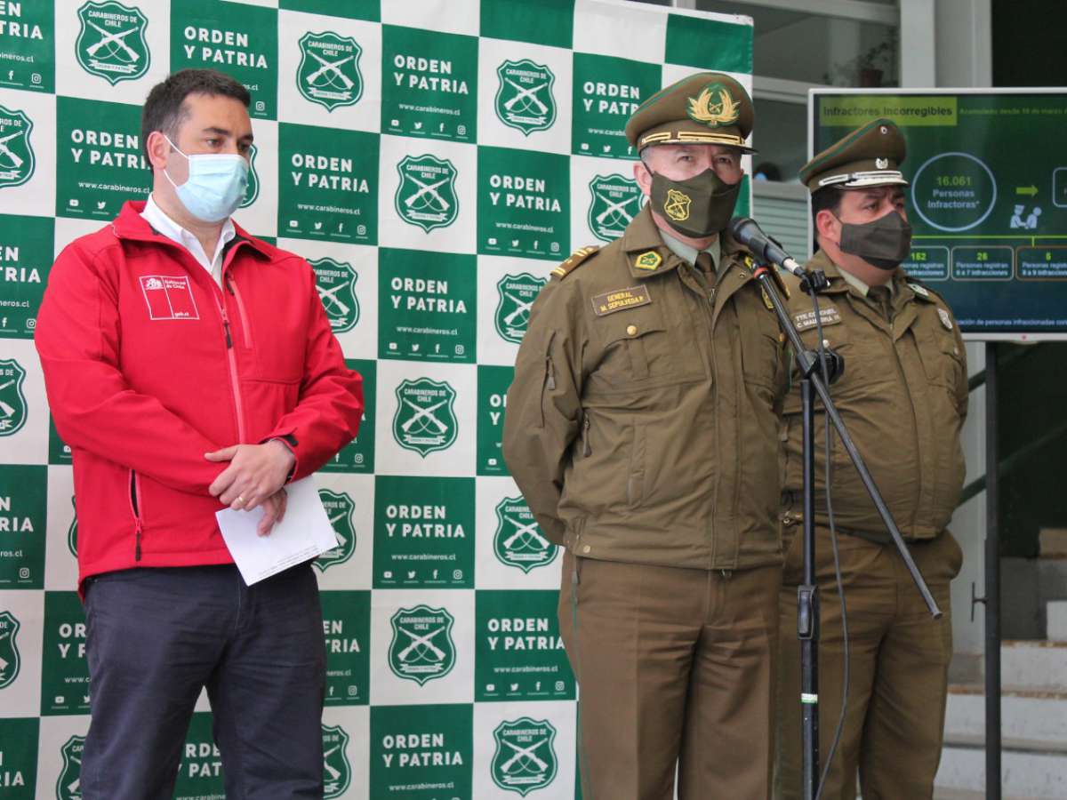 Balance semanal delictual: Carabineros detuvo en promedio a 18,4 personas diariamente y efectuó 437 procedimientos en 7 días