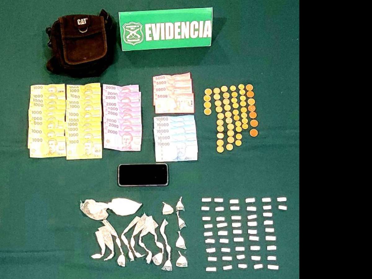 Carabineros detuvo en Chillán Viejo a menor que portaba pasta base y cocaína