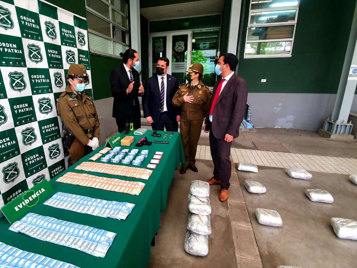 En prisión preventiva quedan 5 detenidos por tráfico de 48 kilos de drogas en Chillán