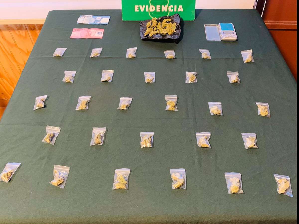 Carabineros del OS7 Ñuble detuvo en Chillán a pareja extranjera que comercializaba marihuana