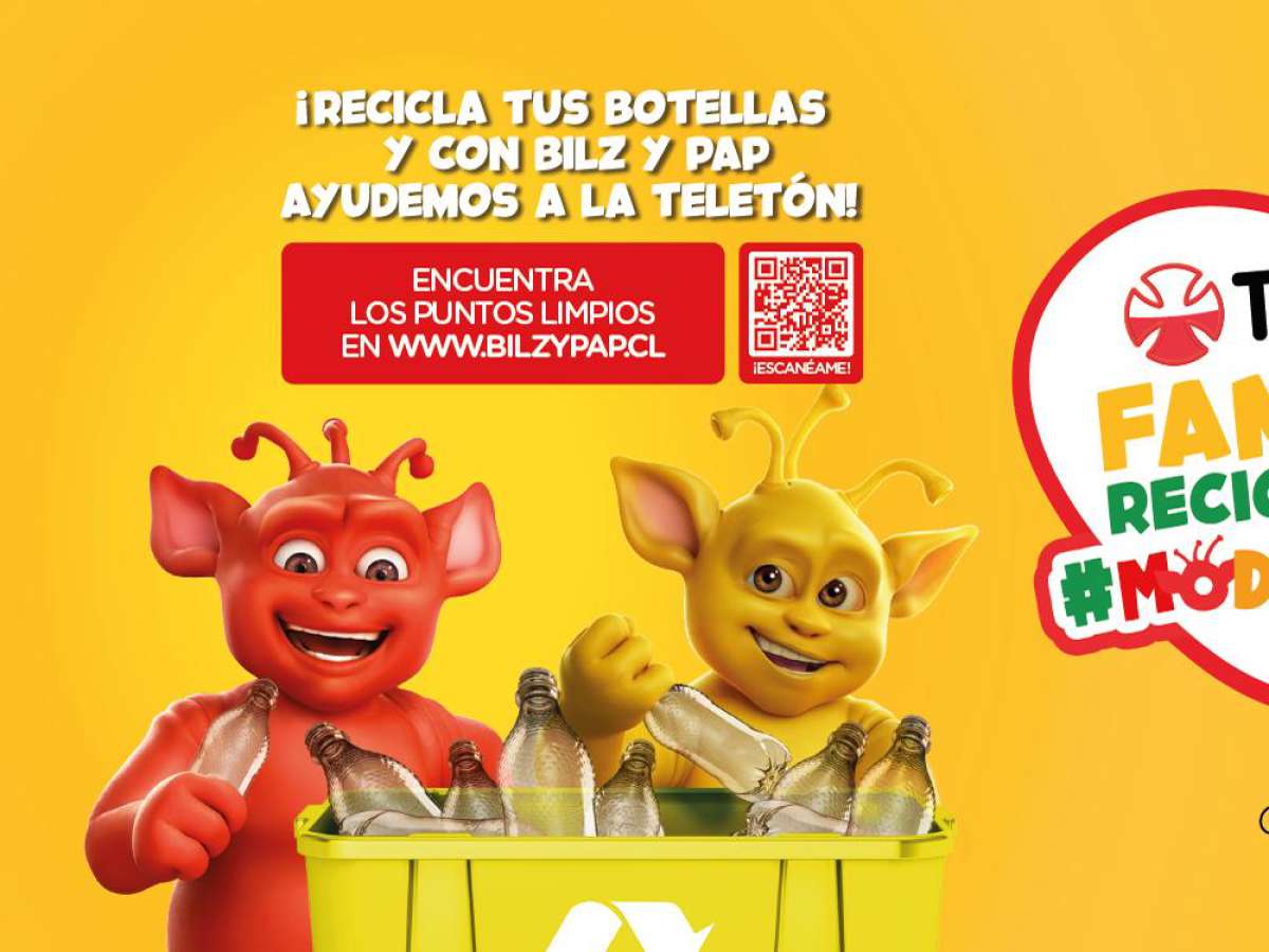 80 toneladas de botellas plásticas: Seremi del Medio Ambiente impulsa campaña ‘Familias Reciclando en modo Bilz y Pap’ Teletón 2021
