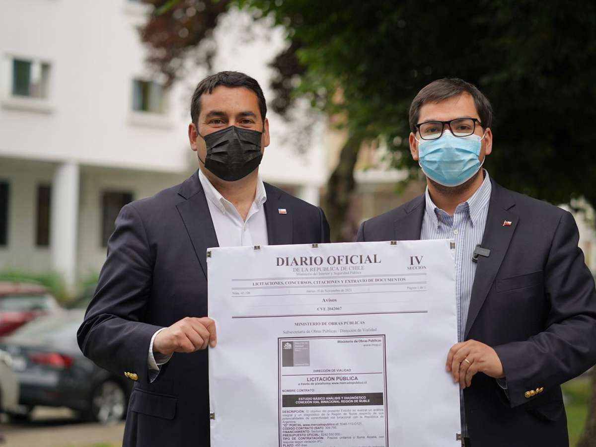 MOP licita estudio básico de análisis y diagnóstico de la conexión vial Binacional de Ñuble