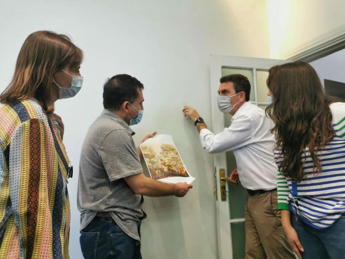 Encuentran vestigios del mural ‘principio y fin’ de Julio Escámez