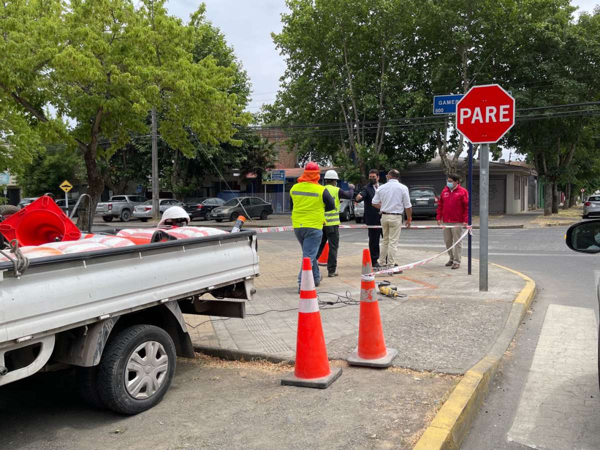 Comenzaron las obras de instalación de 15 nuevas cámaras de seguridad en Chillán 