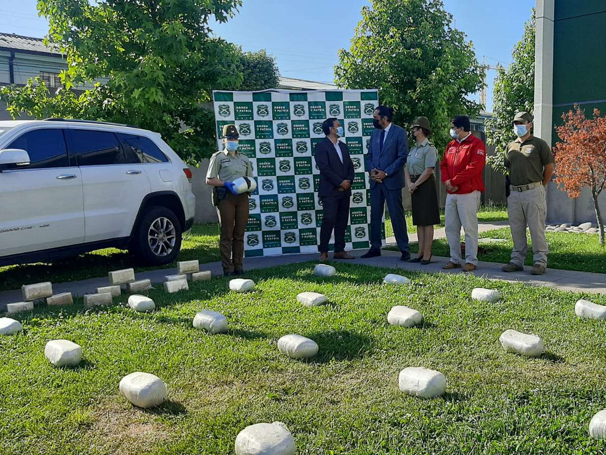 Carabineros del OS7 Ñuble incautó 180 mil dosis de droga y detuvo a 2 personas en operación ‘La Perla del Norte’ 