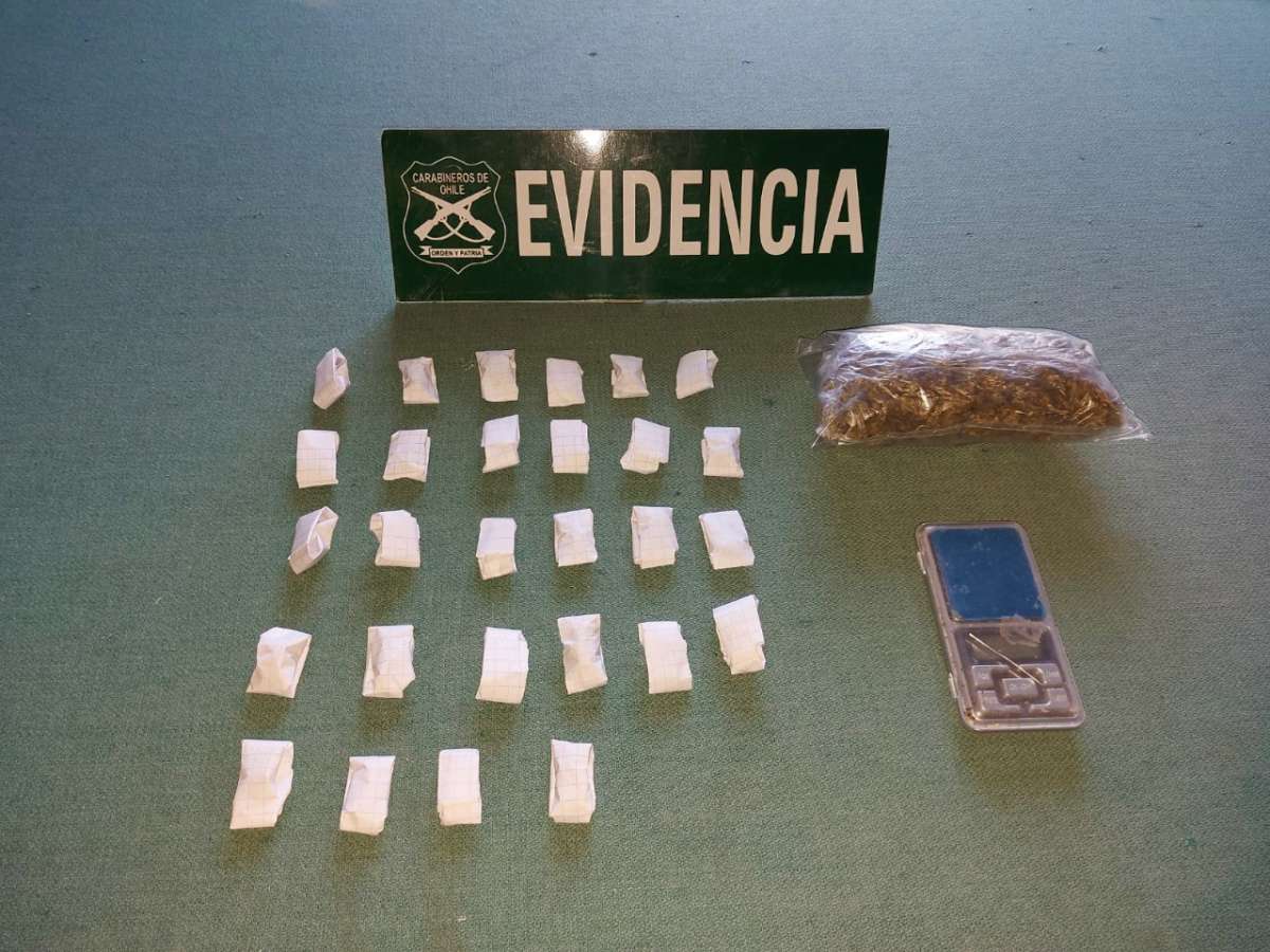 Gracias a alerta de vecinos: Carabineros de la Subcomisaría Huambalí detuvo a sujeto por tráfico de drogas