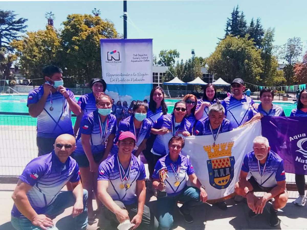 Equipo chillanejo de natación logró tercer lugar en Copa Israel 2022