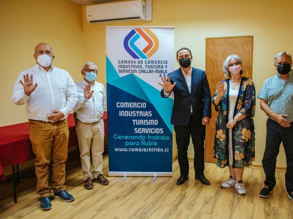 Gobernador Crisóstomo y cámara de comercio trabajarán la postulación de Chillán como sede de la asamblea nacional del gremio