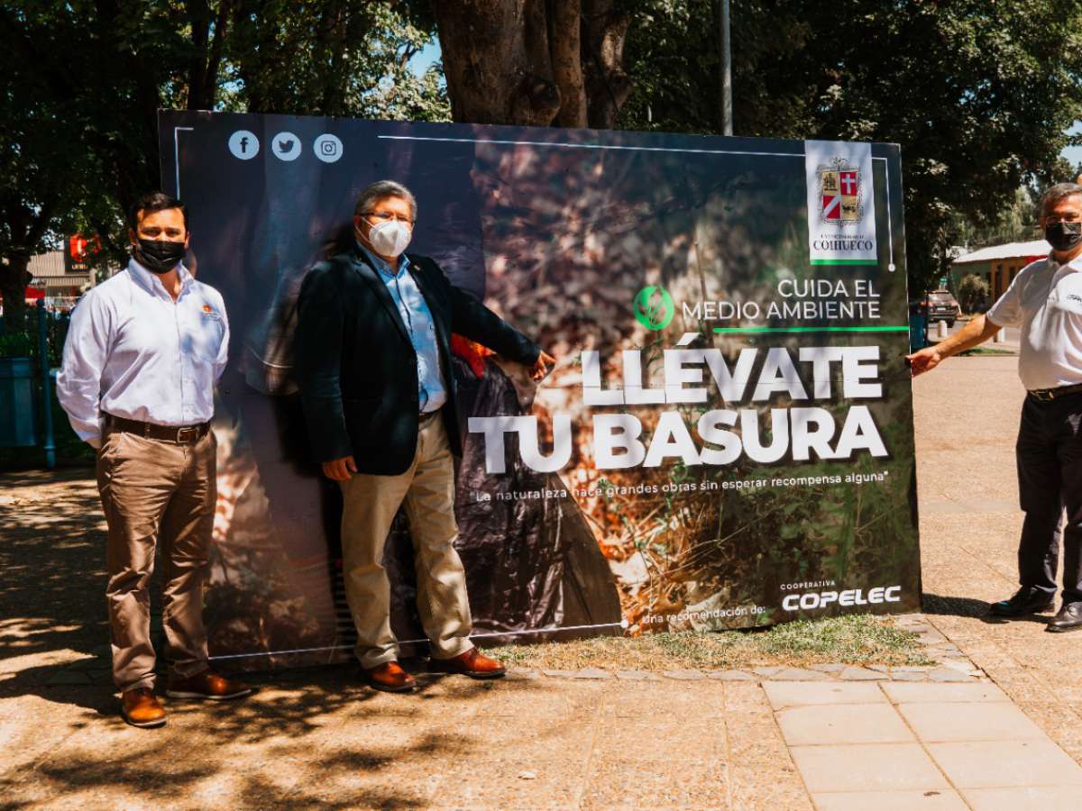 Cooperativa Copelec y Municipalidad de Coihueco lanzan campaña ‘Llévate tu basura’ por el cuidado del medio ambiente.