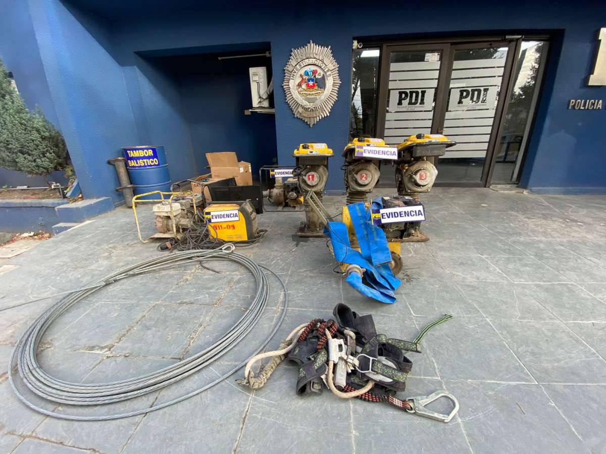 En tiempo récord y con la detención de 5 personas PDI Ñuble resuelve delito de robo en lugar no habitado