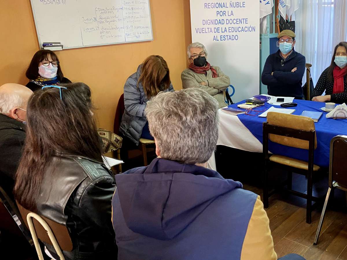 SLEP PUNILLA CORDILLERA AVANZA EN LA INSTALACIÓN CON REUNIÓN JUNTO AL COLEGIO DE PROFESORES DE ÑUBLE Y EL SEREMI DE EDUCACIÓN