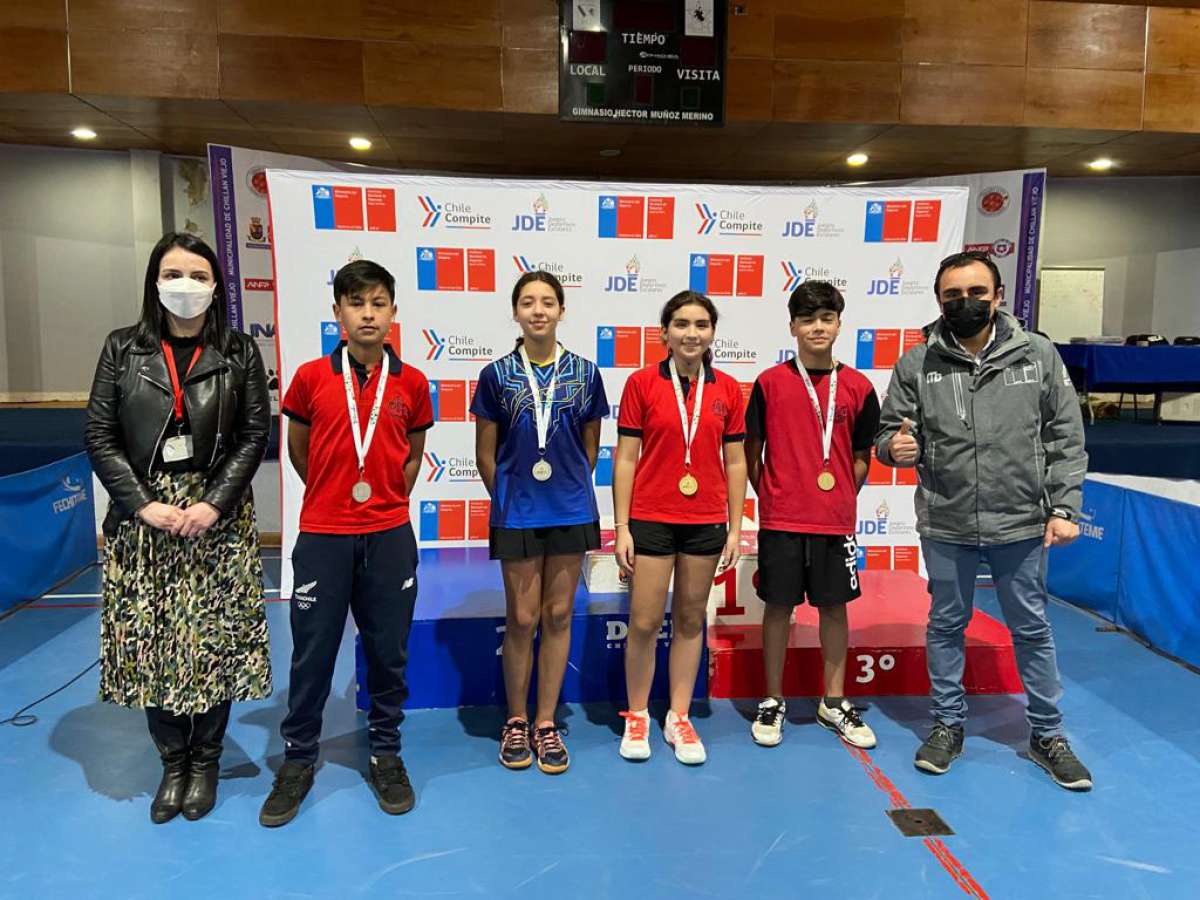 Ñuble ya tiene sus representantes para final nacional de tenis de mesa de los Juegos Escolares