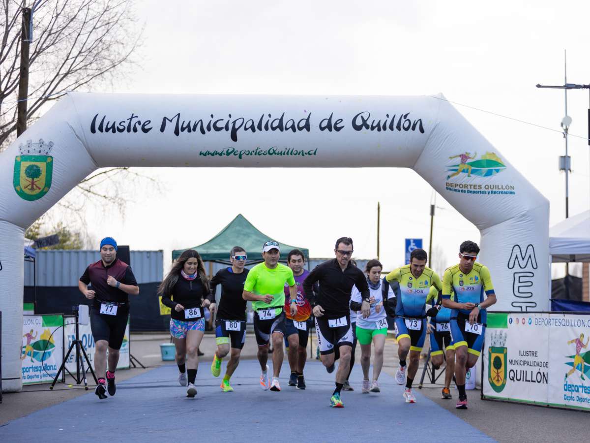 MÁS DE 80 ATLETAS DE TRES REGIONES CONGREGÓ EL PRIMER DUATLÓN DE MENORES EN QUILLÓN
