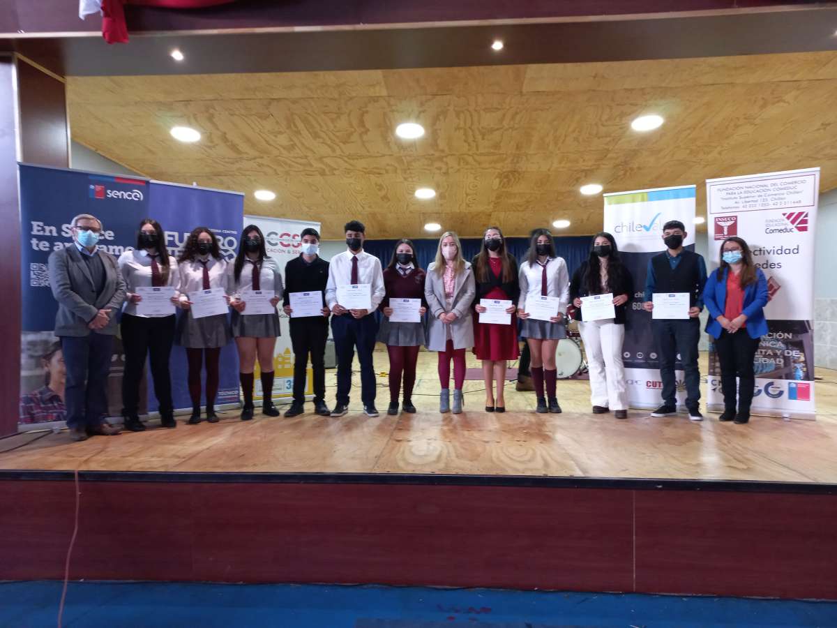 Estudiantes de liceos técnicos de Ñuble certificaron sus competencias y demostraron estar preparados para el mundo laboral