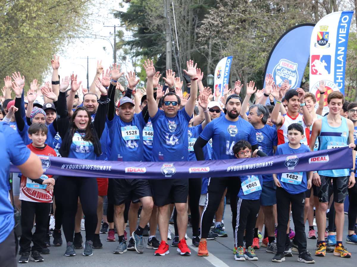 Más de 600 personas participaron en corrida familiar solidaria realizada en Chillán Viejo