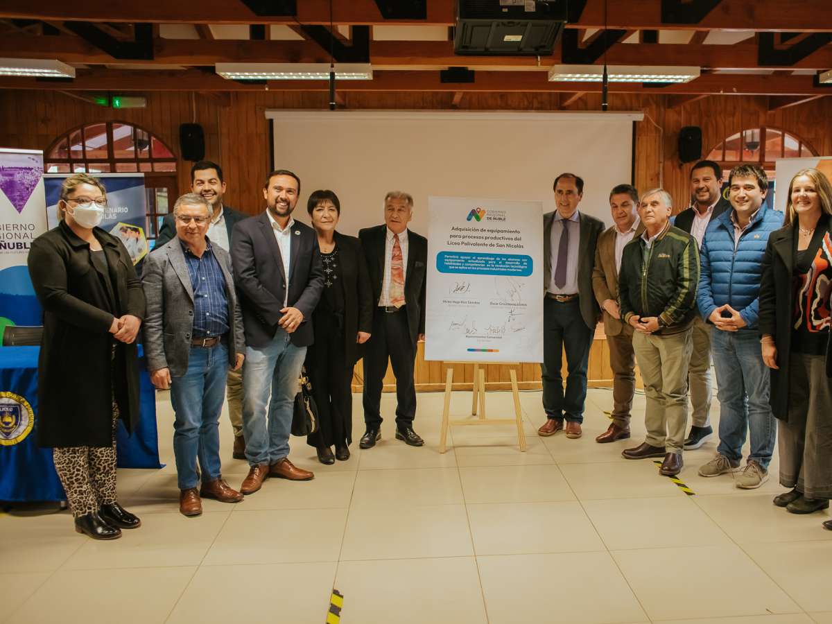 Liceo Bicentenario de San Nicolás contará con nuevo equipamiento gracias al apoyo del Gobierno Regional