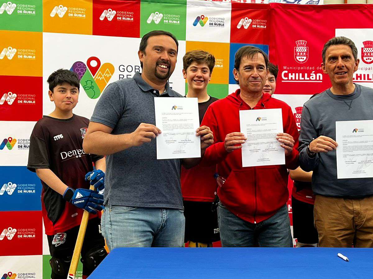 Gobierno Regional financia construcción de cancha de hockey sobre patines en Chillán