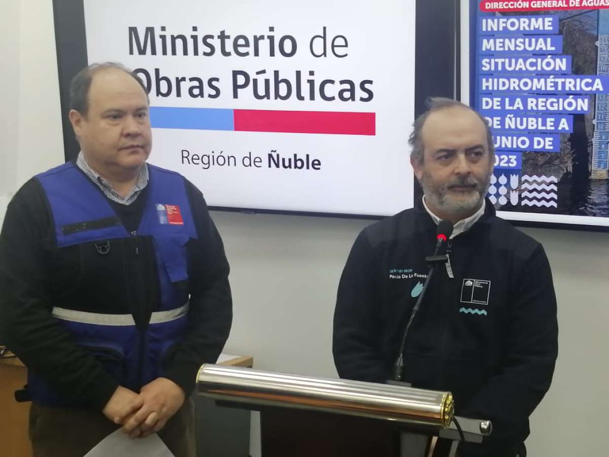 Tras las últimas lluvias registradas en la zona la DGA informó que Ñuble exhibe un superávit hídrico del 39 por ciento