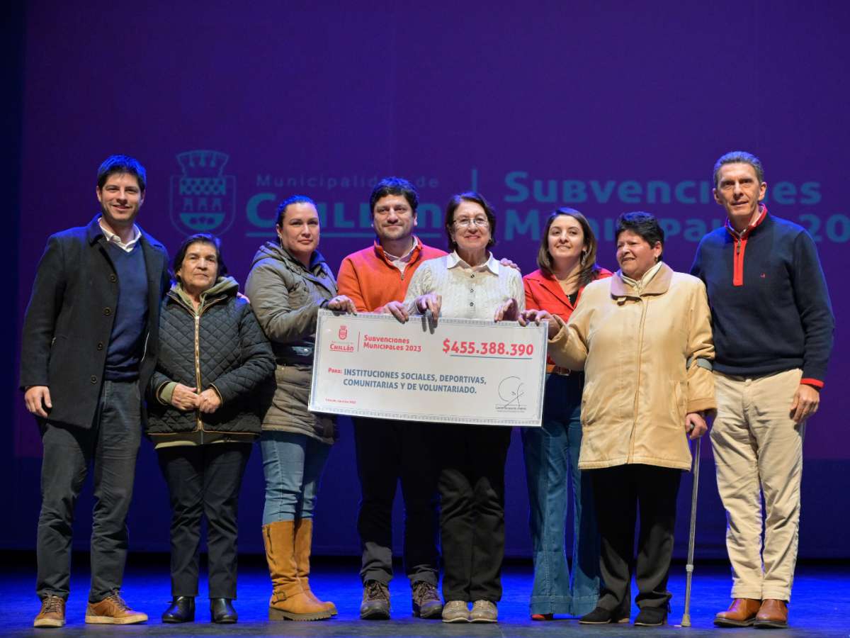 Municipalidad de Chillán duplica monto de subvenciones para organizaciones comunitarias en proceso 2023