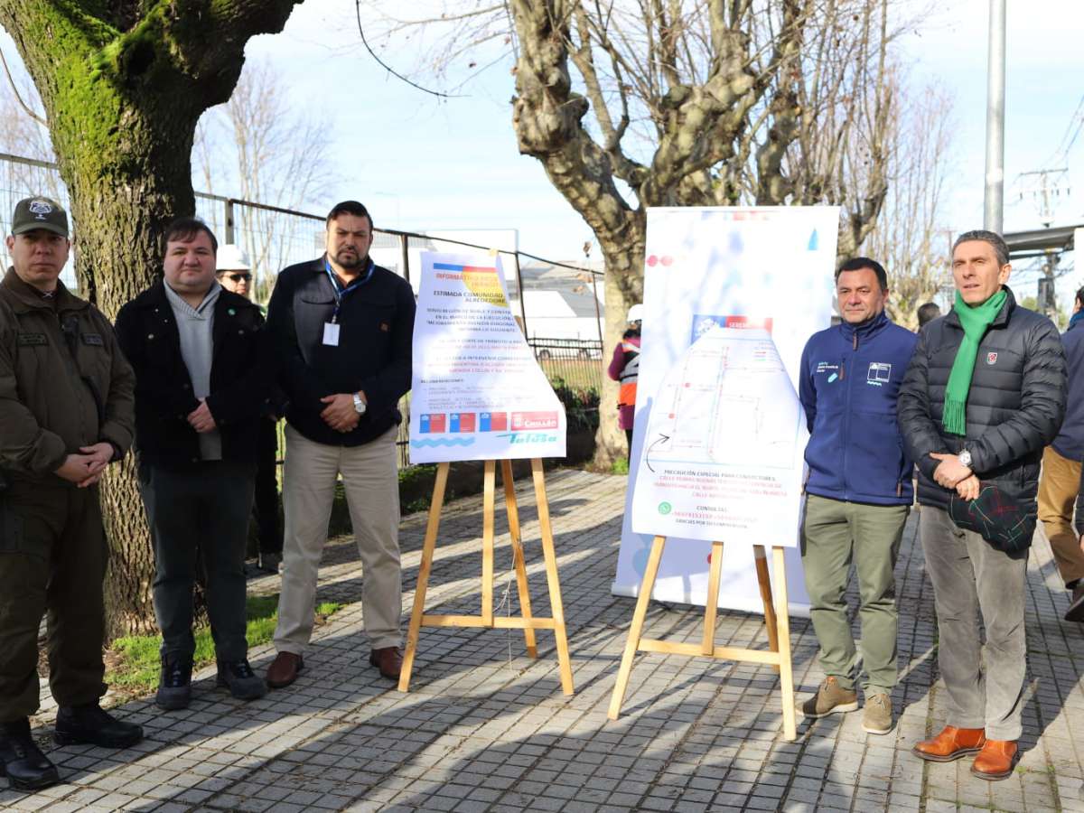 Autoridades del Serviu, seremi de transportes y municipalidad de Chillán informaron sobre medidas a aplicar por intervención de anida Argentina