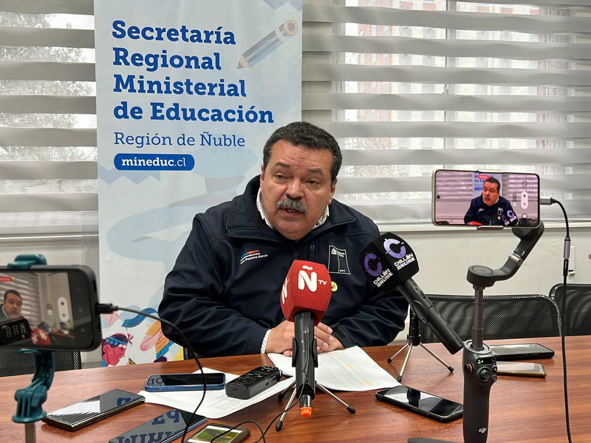 Seremi de Educación, profesor César Riquelme Alarcón, anunció aprobación de 27 proyectos de conservación para Ñuble 