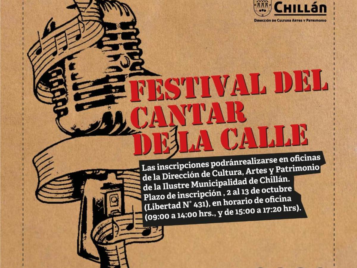Este viernes cierran inscripción para festival ‘Cantor de la Calle 2023’