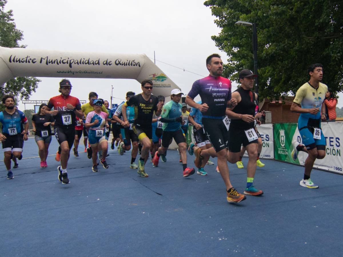 ATLETAS DE ÑUBLE Y BIOBÍO SE TOMARON LAS CALLES DE QUILLÓN EN UNA NUEVA VERSIÓN DEL DUATLÓN INTERREGIONAL