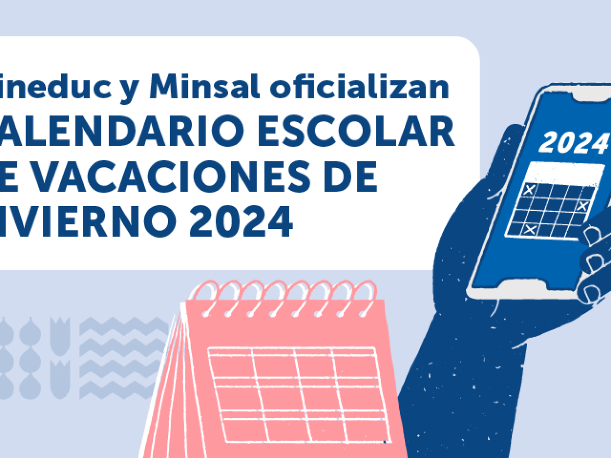 Mineduc y Minsal oficializan calendario escolar de vacaciones de invierno 2024