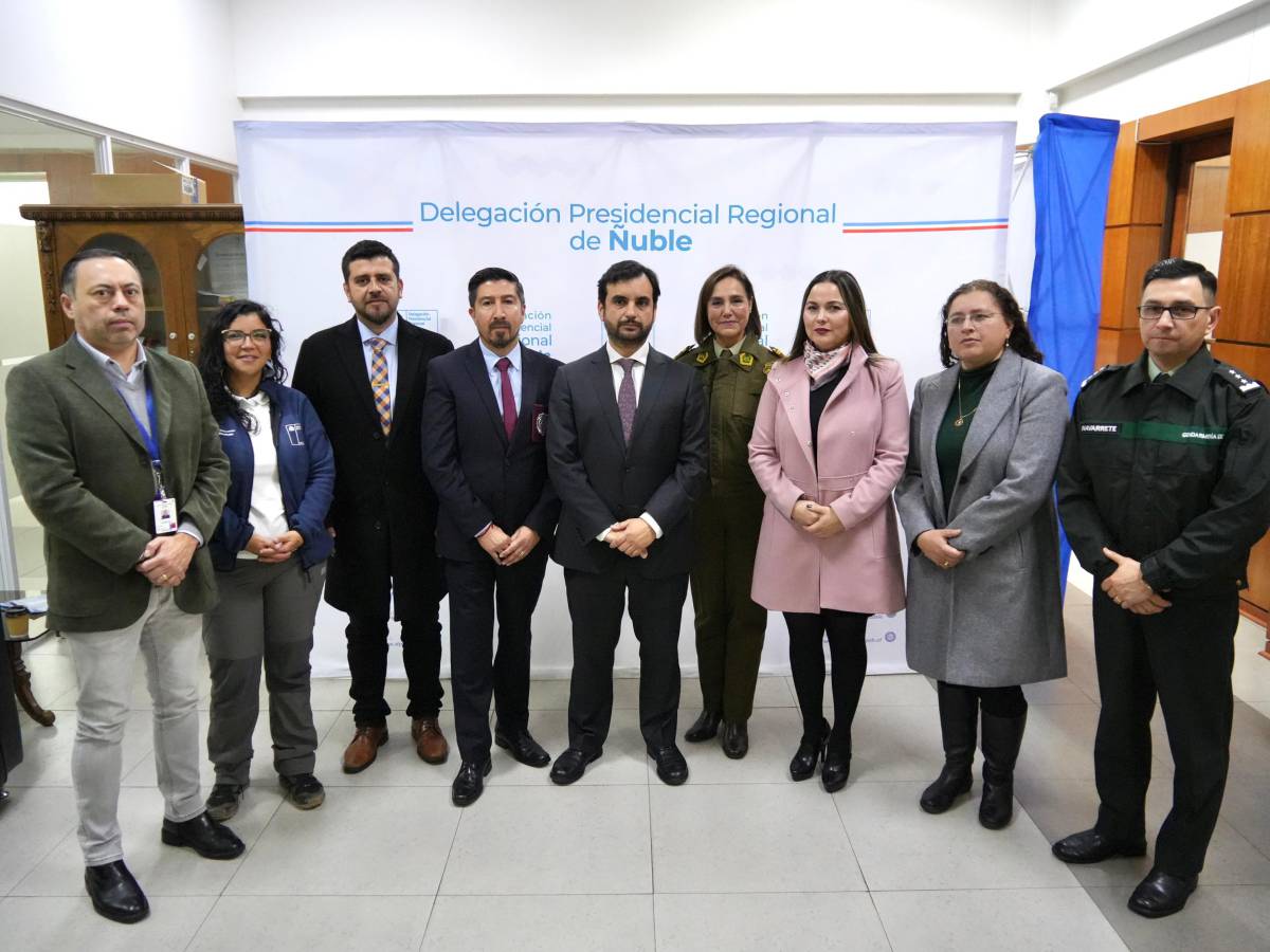 Subsecretario de Justicia junto al Delegado Presidencial Regional lidera  constitución de Gabinete Pro Seguridad en Ñuble