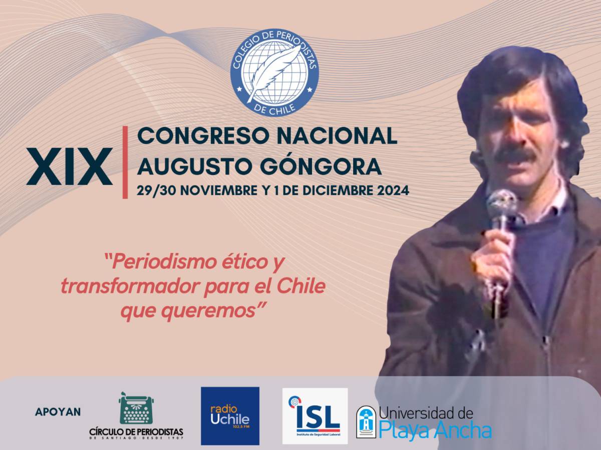Santiago recibe el XIX Congreso Nacional del Colegio de Periodistas con homenaje a Augusto Góngora
